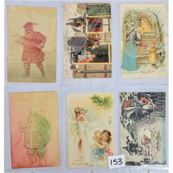Santa Claus Holiday Christmas Greeting Album Approx. 80 Postcards