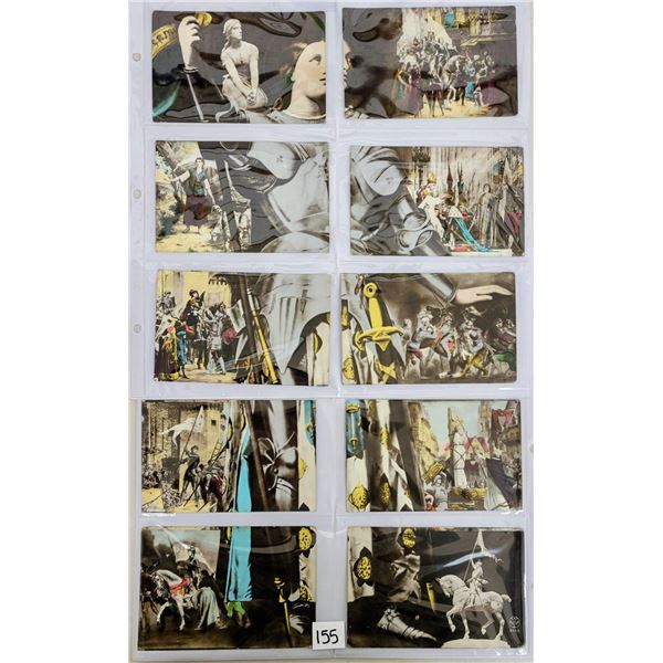 Novelty - Installment Set Joan of Arc Tinted Photo Postcard Set 10