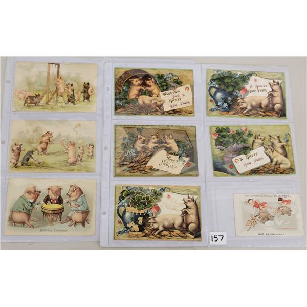 Animals - Pigs on Greetings Album Approx. 85 Postcards