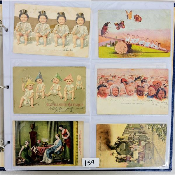 Multiple Baby Postcard Album Approx. 110