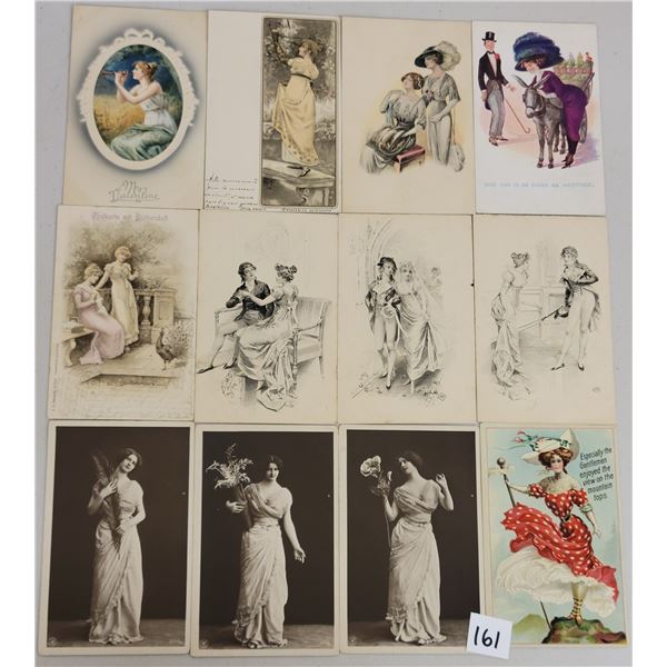 Pretty Lady Greeting Postcards 30+