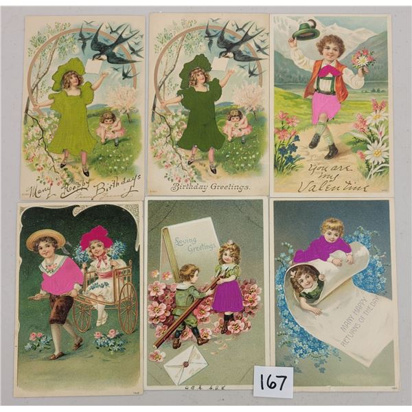 Novelty - Silk Children Postcards 11