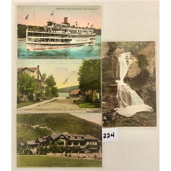 Hand Colored New York Postcards Approx. 240