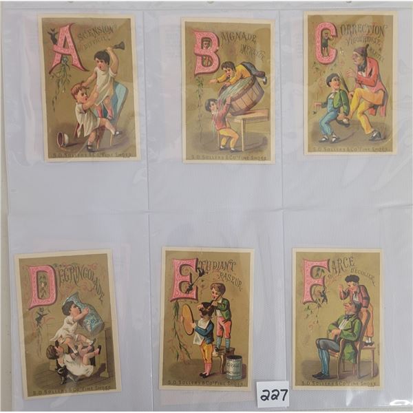 Ephemera - Trade Card Alphabet Letters Album 40+
