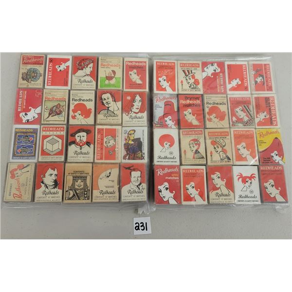 Ephemera - Redheads Matchboxes 40