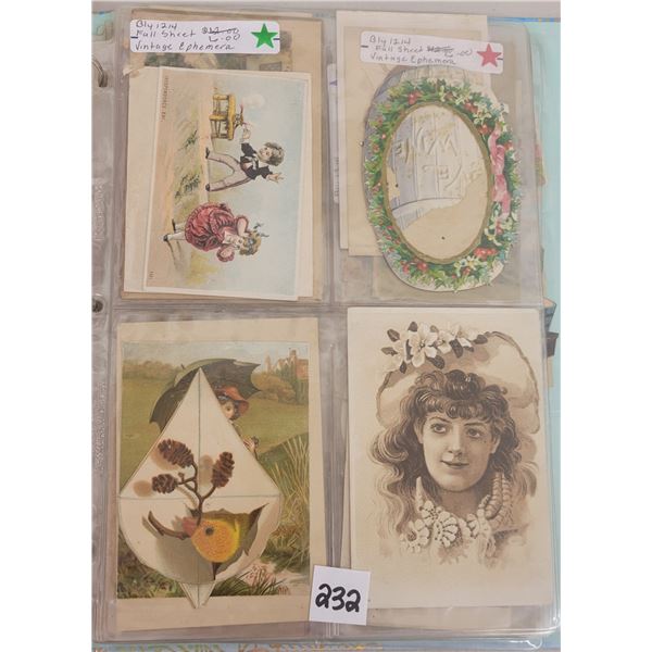 Ephemera - Trade Card Album Approx. 150