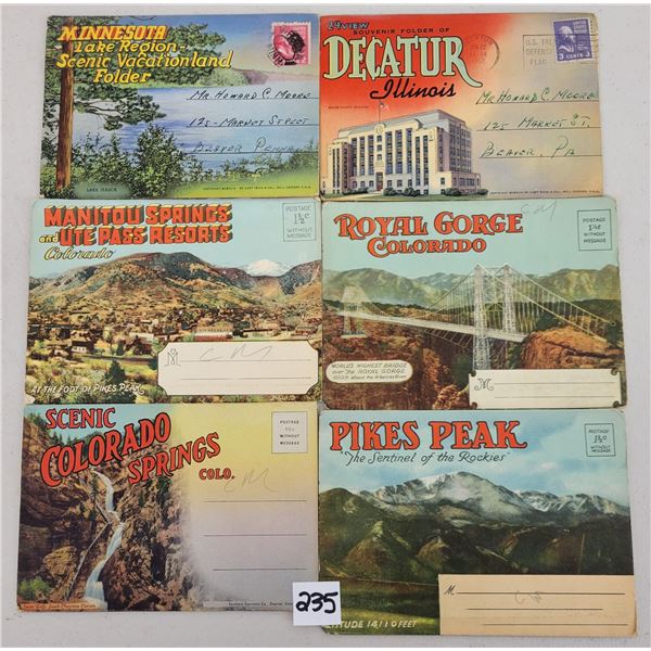 Souvenir Postcard Folders Approx. 145