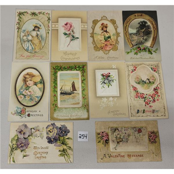 Novelty - Holiday Greeting Silk Screen Postcards 23