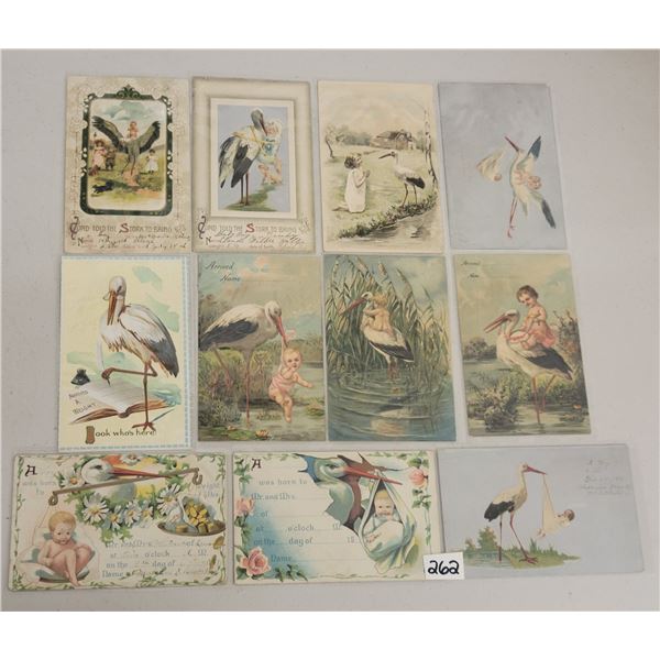 Greetings with Storks Approx. 60 Postcards
