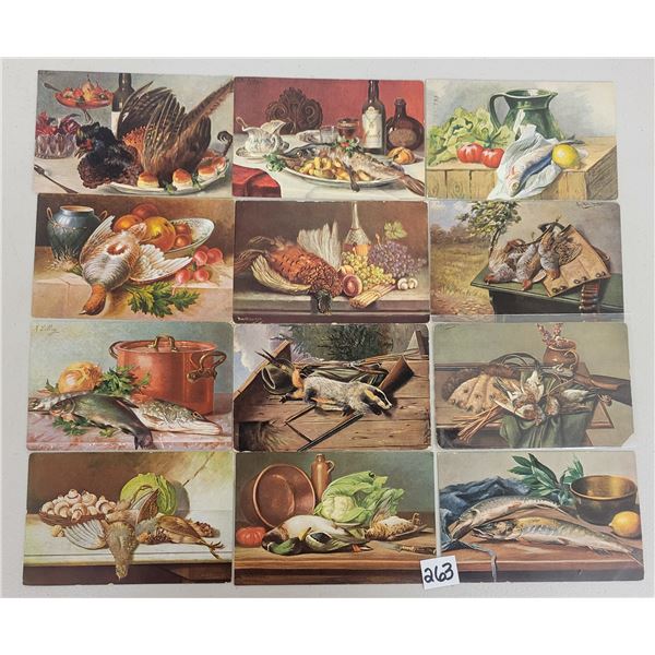 Greetings with Food 25 Postcards