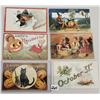 Image 1 : Halloween Holiday Greeting Postcards 15