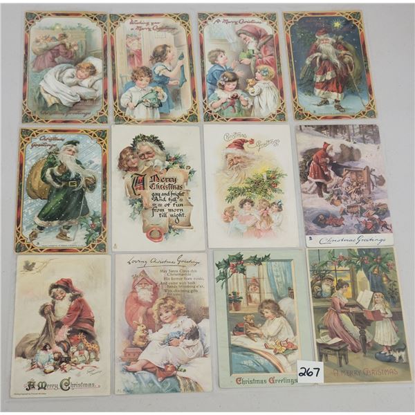 Santa Claus Holiday Greeting Christmas Postcards 35