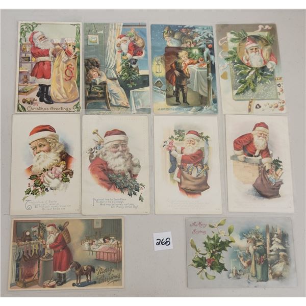 Santa Claus Holiday Greeting Postcards Approx. 65