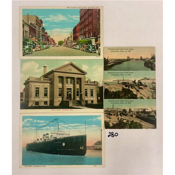 Ashtabula, Ohio Postcards 55+