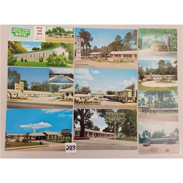 Georgia Motel Postcards Approx. 120