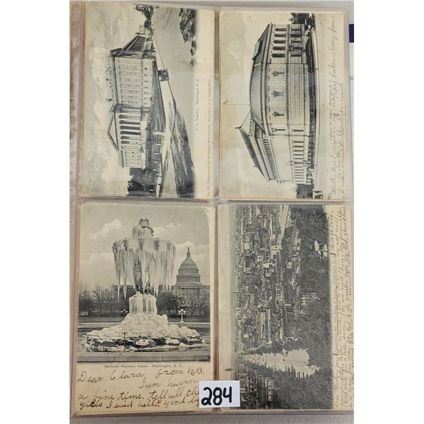 Washington News Pub. D.C. Postcard Album Approx. 125