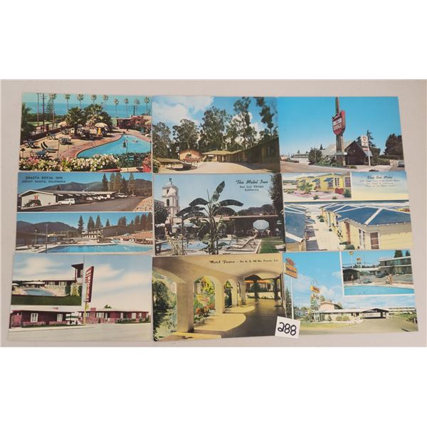 California Hotels & Motel Postcards Approx. 70