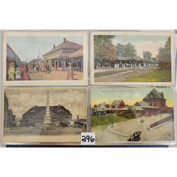 Transportation - Train, Railroad & Depot Postcard Album Approx. 170 Postcards