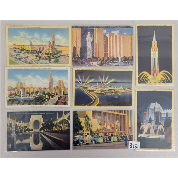 Golden Gate International Exposition Postcards 35+