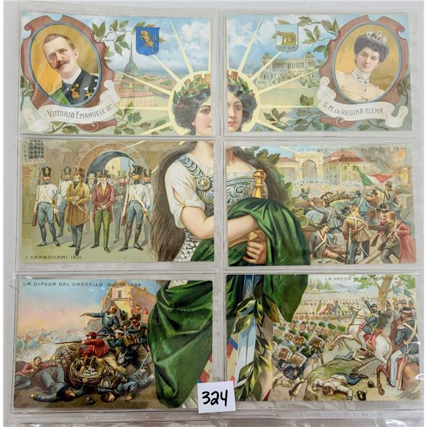 Novelty - Installment Set Italian Royalty Military Postcard Set of 10