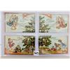 Image 1 : Novelty - Installment Christmas Tree Holiday Greeting Set of 4 Postcards