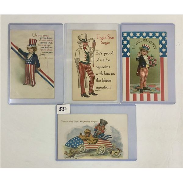 Uncle Sam Patriotic Holiday Greeting Postcards 16
