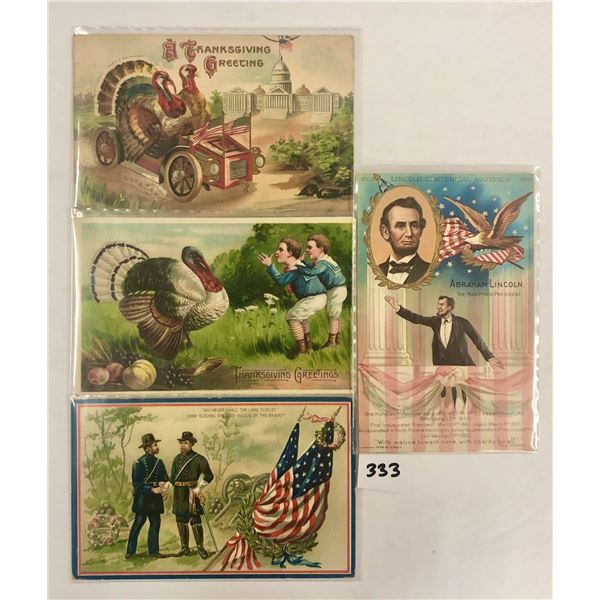 Thanksgiving Holiday Greeting Postcards 60+