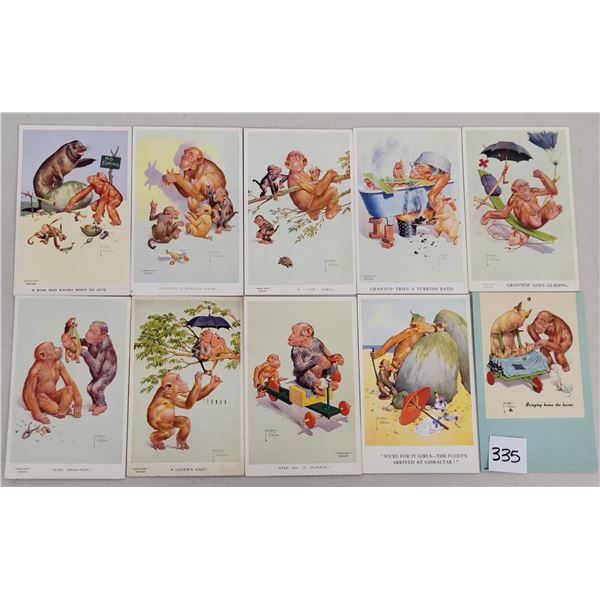 Animals - Lawson Wood Monkey Postcards 19
