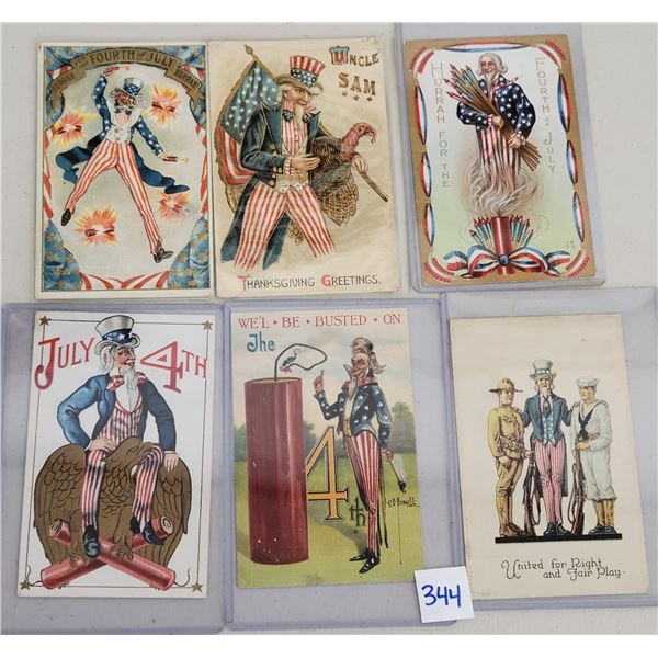 Uncle Sam Patriotic Holiday Greeting Postcards 9