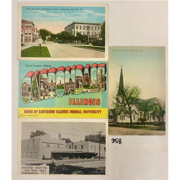 Carbondale, Illinois Postcards 80+