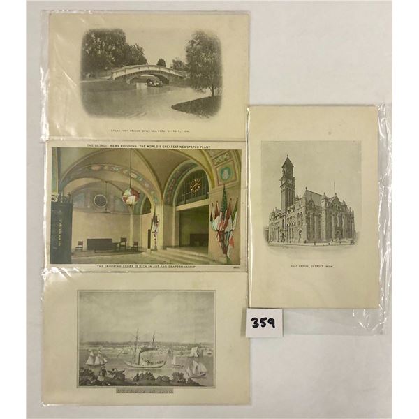 Michigan - Detroit News Newspaper Postcards 17