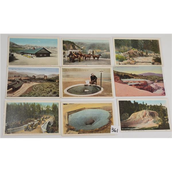 Yellowstone National Park Sorted Postcard Box Approx. 360