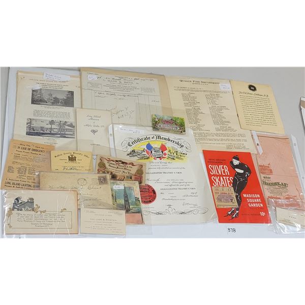 Vintage Ephemera of Queens & New York City Approx. 35 Pieces