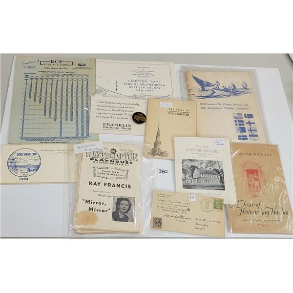 Vintage Ephemera of South Fork Long Island New York 25+ Pieces