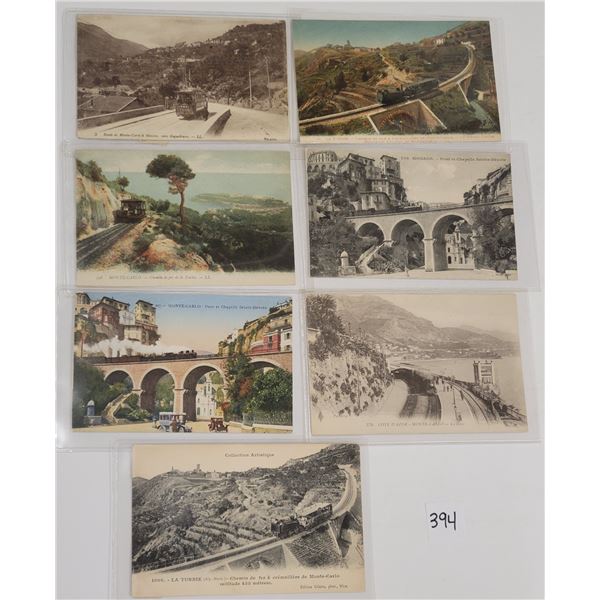 Transportation - Monaco Train - Railroad Postcards 7
