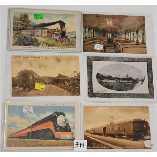 Trains - Railroad Postcards 55+