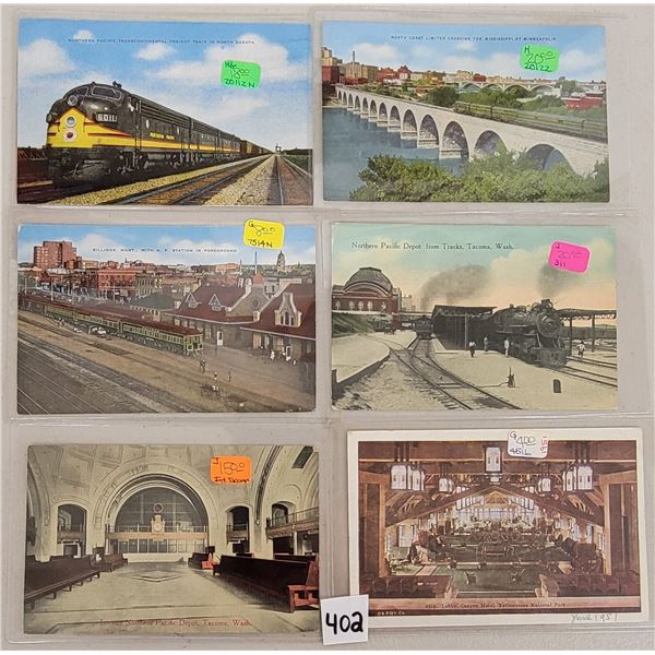 Yellowstone Railroad Related Postcards 30