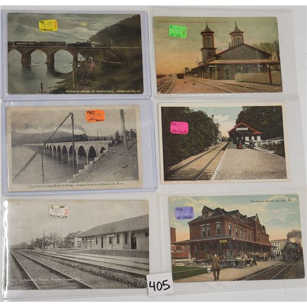 Pennsylvania Train - Railroad Postcards 75+