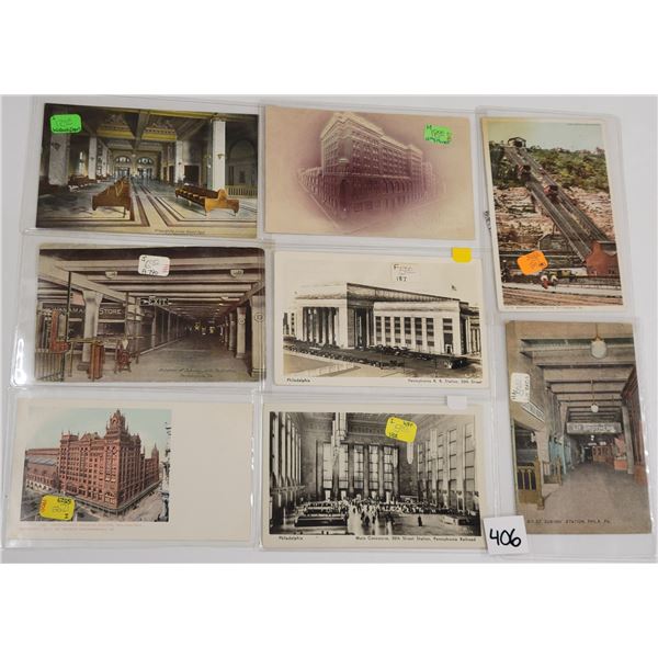 Pennsylvania Train - Railroad Postcards 80+