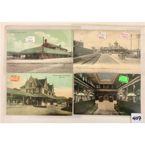 Pennsylvania Train - Railroad Postcards Approx. 50