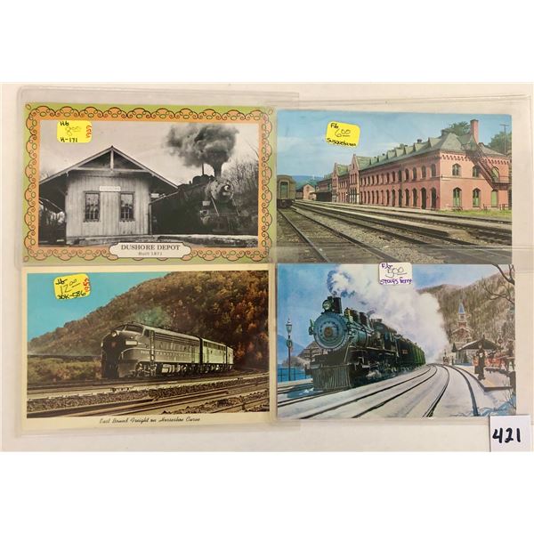Pennsylvania Railroad - Trolly Postcards 80+