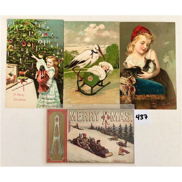 Misc. Group Of Greetings 40+ Postcards