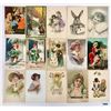 Image 2 : Misc. Group Of Greetings 40+ Postcards