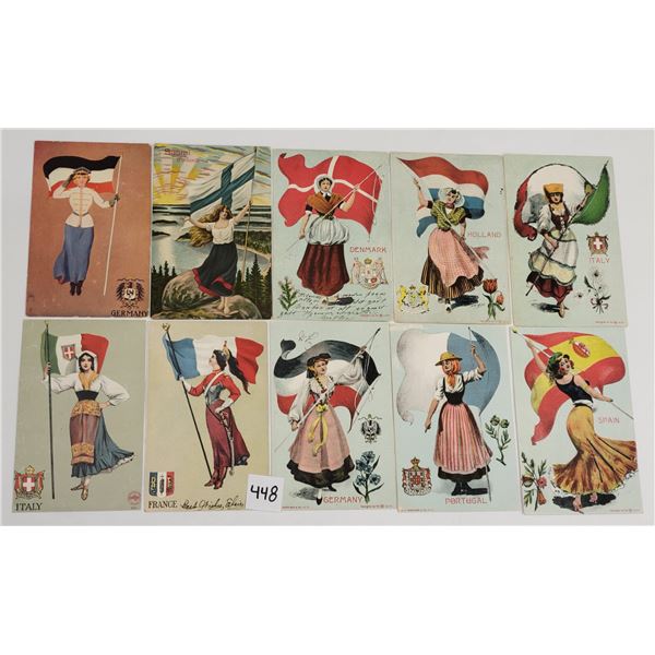 International Country Girl Postcards 16