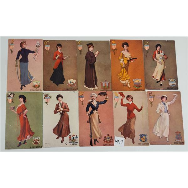 State Girls 23 by St. John Postcards
