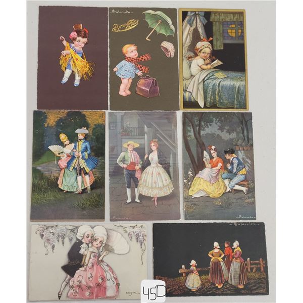 Signed Artist Columbo Postcards 16