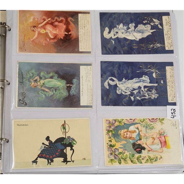Pretty Lady Postcard Album Approx. 200