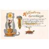 Image 1 : Halloween Greetings Witch In Candle Holiday Postcard