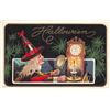 Image 1 : Halloween Witch Looking in Mirror Holiday Greeting Postcard