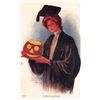 Image 1 : Archie Gunn Woman & Jack-o-lantern Halloween Holiday Greeting PC
